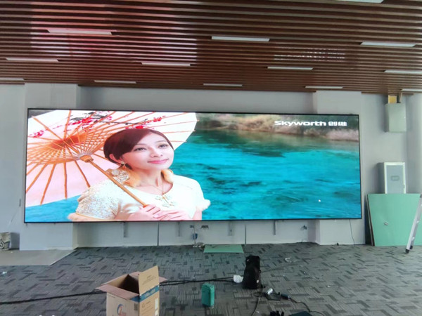 南溪P1.53led小间距屏安装案例